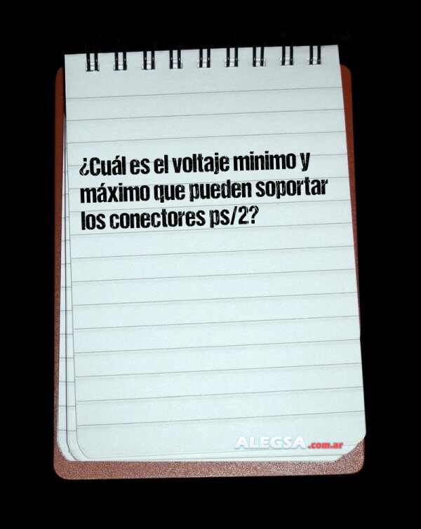 ¿Cuál es el voltaje minimo y máximo que pueden soportar los conectores ps/2?