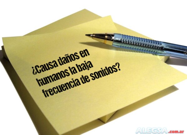 ¿Causa daños en humanos la baja frecuencia de sonidos?