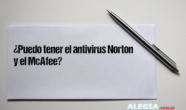 ¿Puedo tener el antivirus Norton y el McAfee?