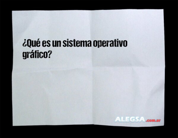 ¿Qué es un sistema operativo gráfico?