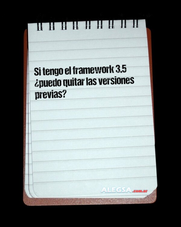 Si tengo el framework 3.5 ¿puedo quitar las versiones previas?