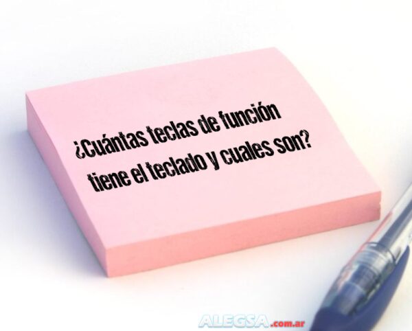 ¿Cuántas teclas de función tiene el teclado y cuales son?