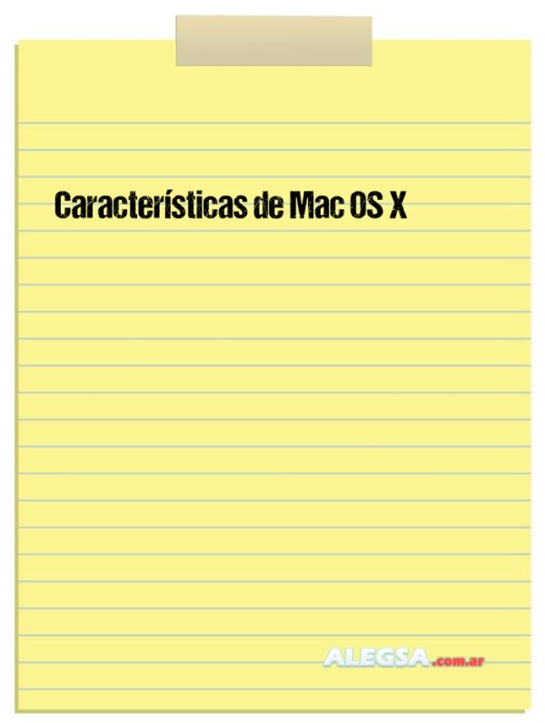 Características de Mac OS X