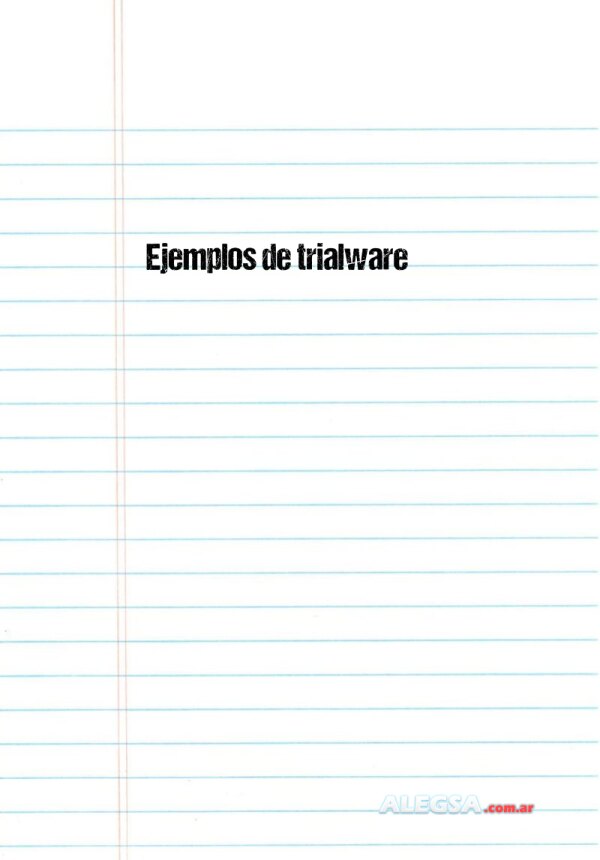 Ejemplos de trialware