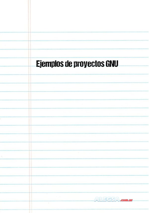 Ejemplos de proyectos GNU