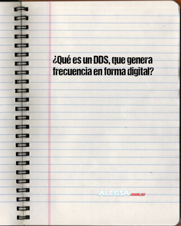 ¿Qué es un DDS, que genera frecuencia en forma digital?