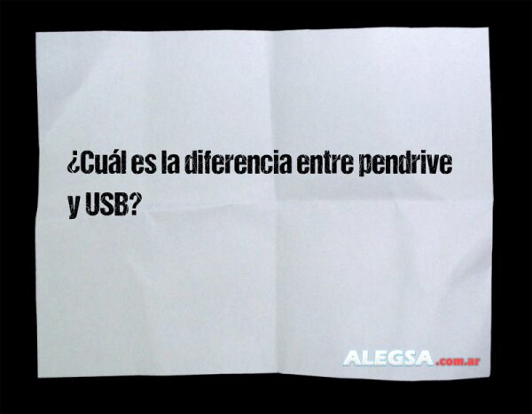 ¿Cuál es la diferencia entre pendrive y USB?
