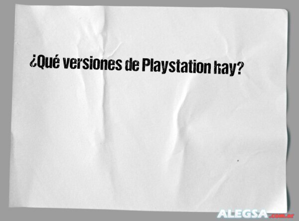 ¿Qué versiones de Playstation hay?