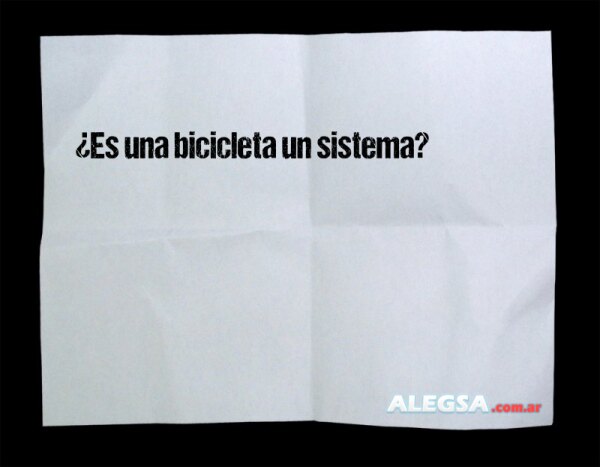 ¿Es una bicicleta un sistema?