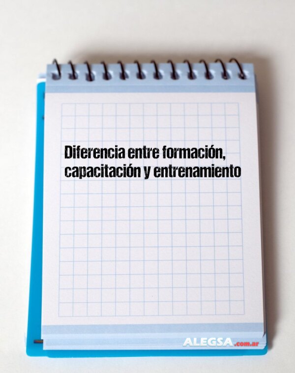 Diferencia entre formación, capacitación y entrenamiento