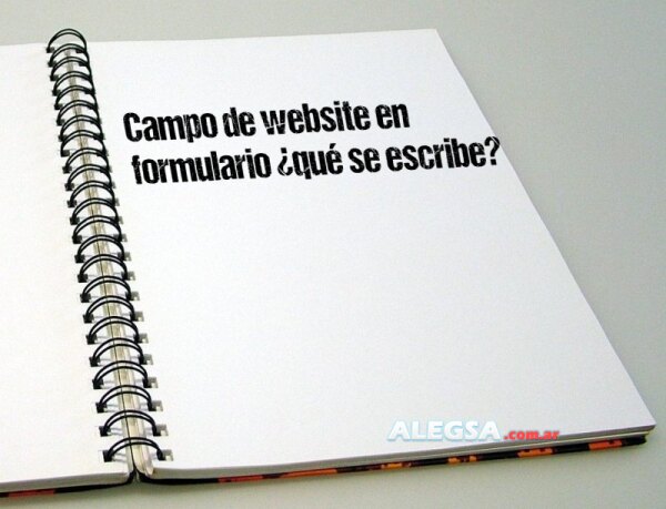 Campo de website en formulario ¿qué se escribe?