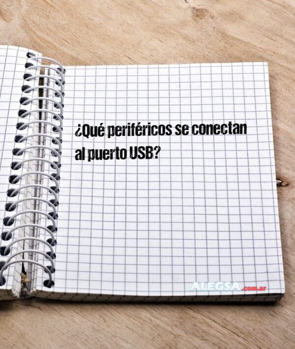 ¿Qué periféricos se conectan al puerto USB?