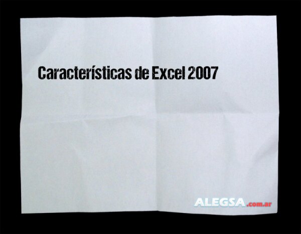 Características de Excel 2007