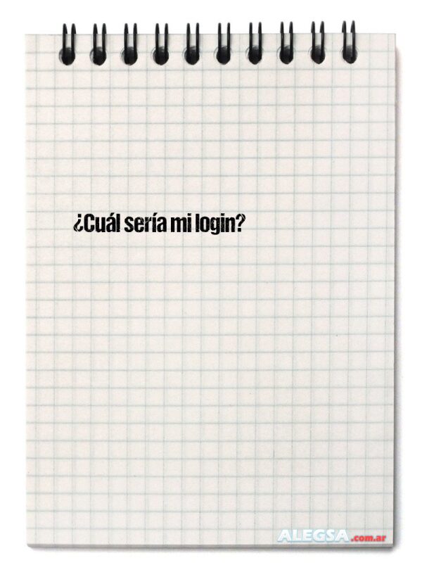 ¿Cuál sería mi login?
