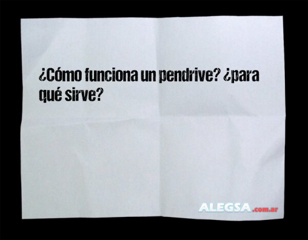 ¿Cómo funciona un pendrive? ¿para qué sirve?