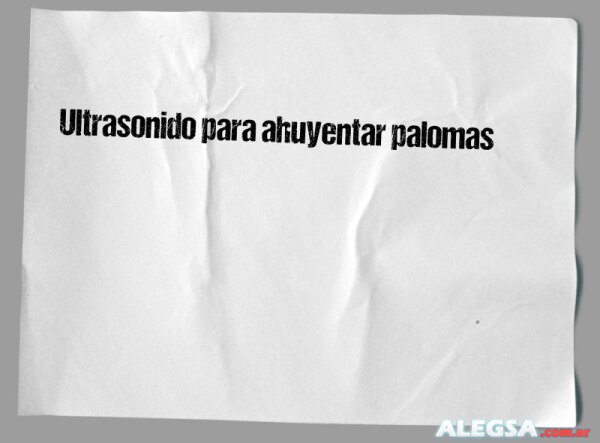 Ultrasonido para ahuyentar palomas