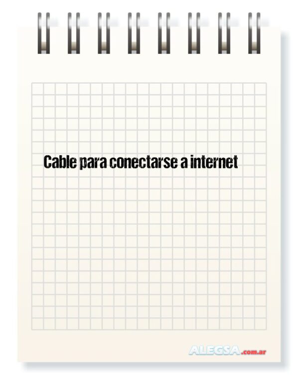 Cable para conectarse a internet