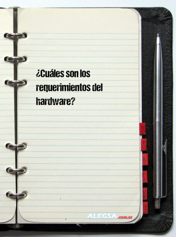 ¿Cuáles son los requerimientos del hardware?