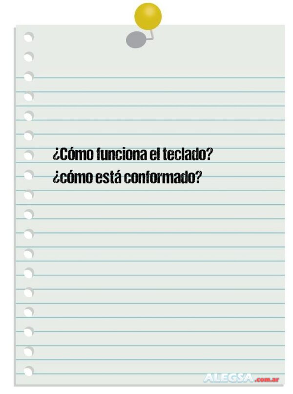 ¿Cómo funciona el teclado? ¿cómo está conformado?