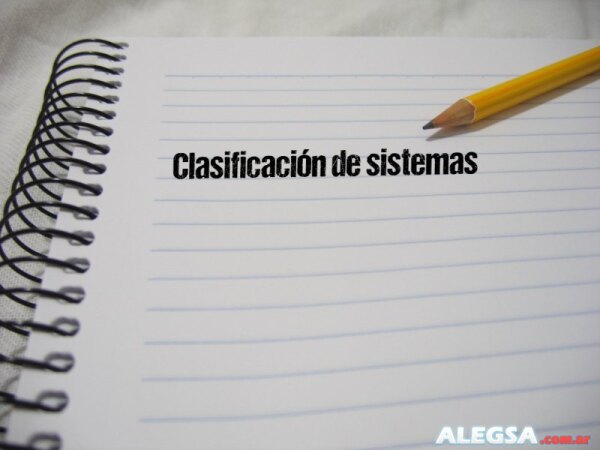 Clasificación de sistemas