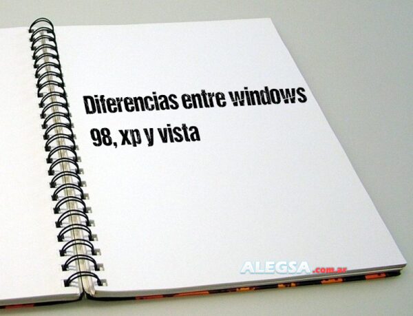 Diferencias entre windows 98, xp y vista