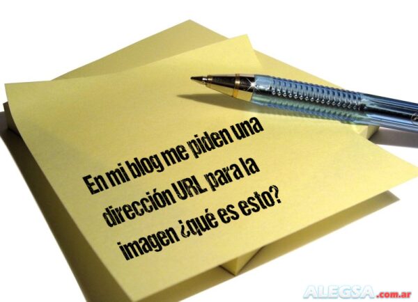 En mi blog me piden una dirección URL para la imagen ¿qué es esto?