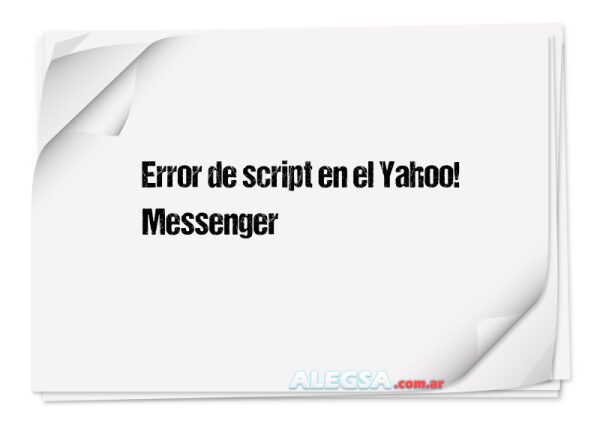 Error de script en el Yahoo! Messenger