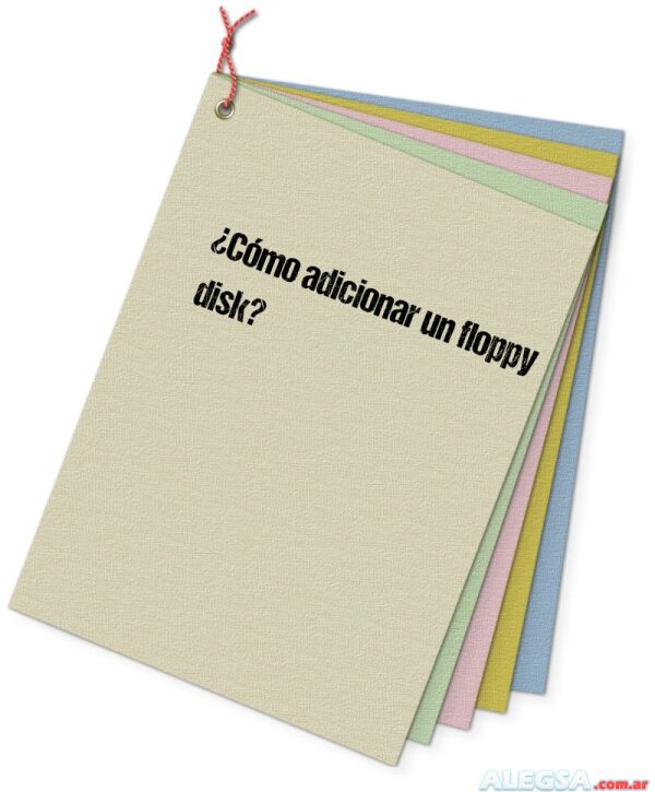 ¿Cómo adicionar un floppy disk?