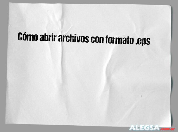 Cómo abrir archivos con formato .eps