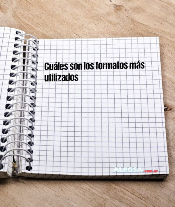 Cuáles son los formatos más utilizados