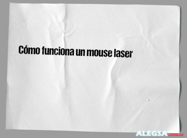 Cómo funciona un mouse laser