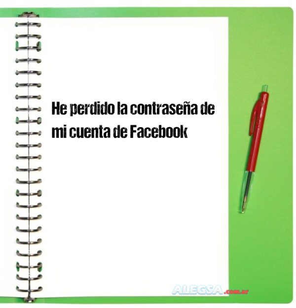 He perdido la contraseña de mi cuenta de Facebook