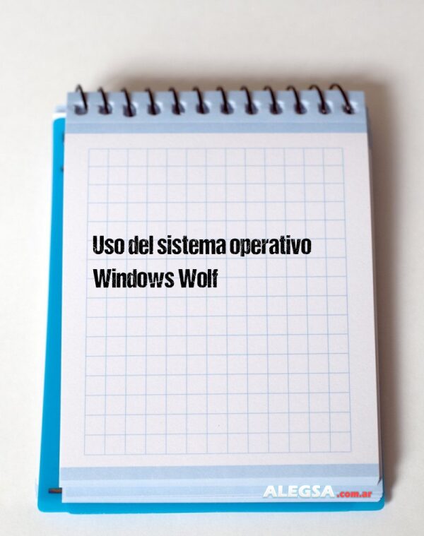 Uso del sistema operativo Windows Wolf