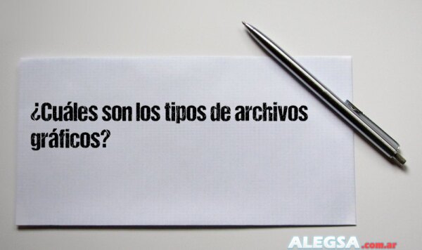 ¿Cuáles son los tipos de archivos gráficos?