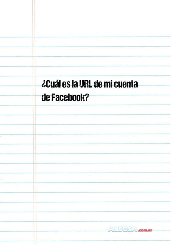 ¿Cuál es la URL de mi cuenta de Facebook?