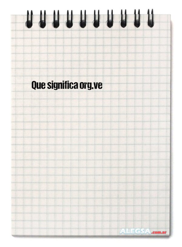 Que significa org.ve