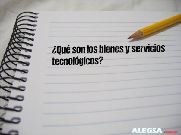 ¿Qué son los bienes y servicios tecnológicos?