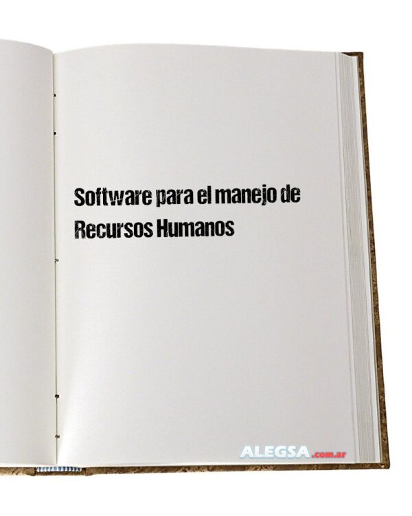 Software para el manejo de Recursos Humanos