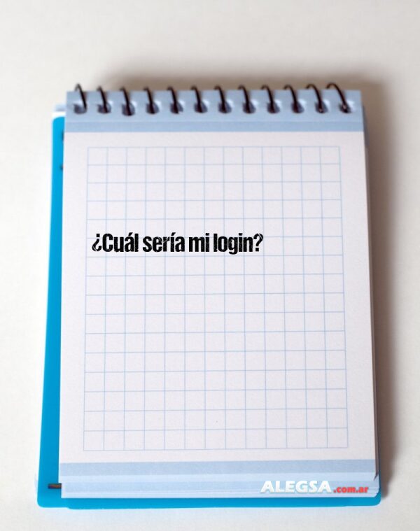 ¿Cuál sería mi login?