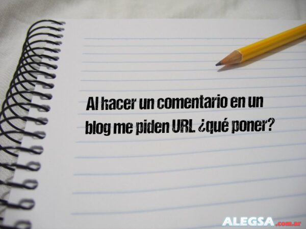 Al hacer un comentario en un blog me piden URL ¿qué poner?