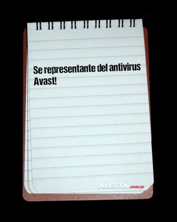 Se representante del antivirus Avast!