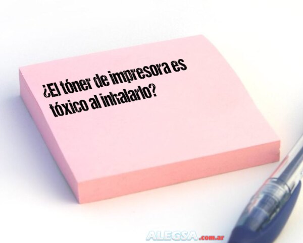 ¿El tóner de impresora es tóxico al inhalarlo?