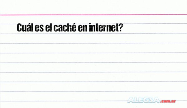 Cuál es el caché en internet?