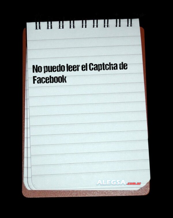 No puedo leer el Captcha de Facebook