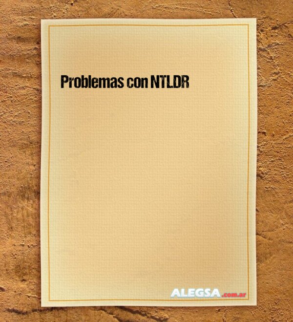 Problemas con NTLDR