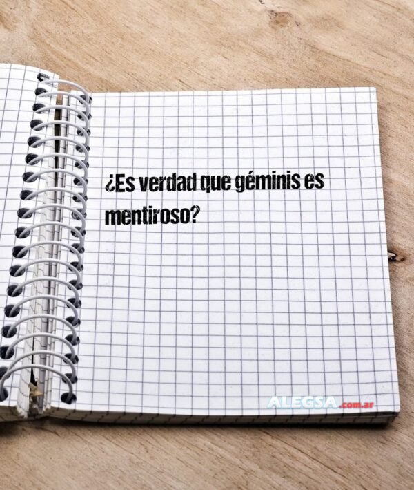 ¿Es verdad que géminis es mentiroso?