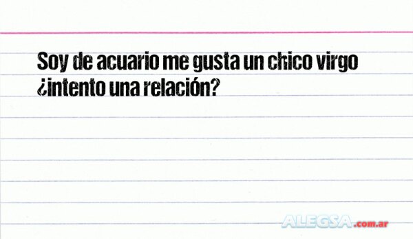 Soy de acuario me gusta un chico virgo ¿intento una relación?