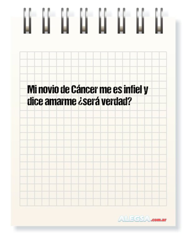 Mi novio de Cáncer me es infiel y dice amarme ¿será verdad?