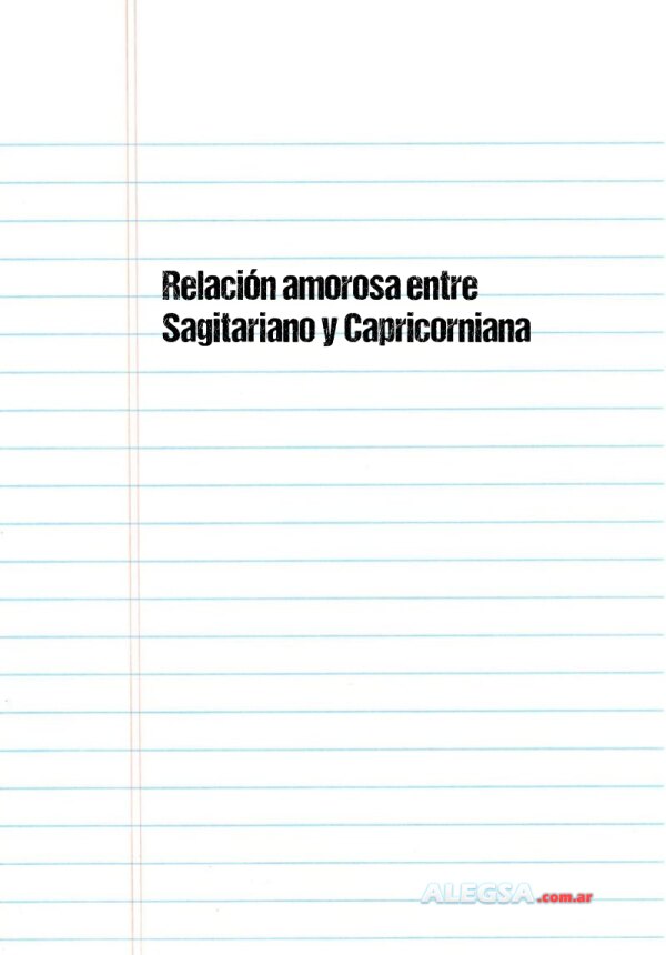 Relación amorosa entre Sagitariano y Capricorniana