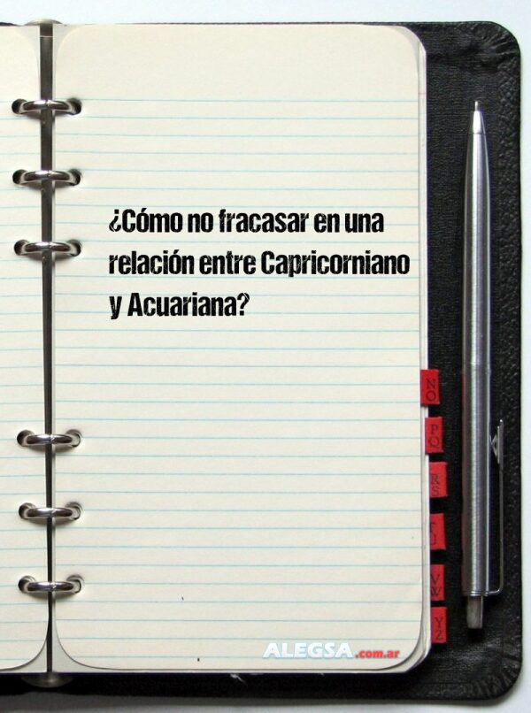 ¿Cómo no fracasar en una relación entre Capricorniano y Acuariana?